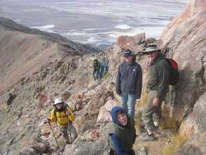 Heading down