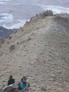 Looking down to Badwater
