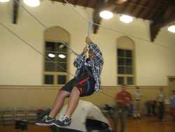 Miles on the zipline
