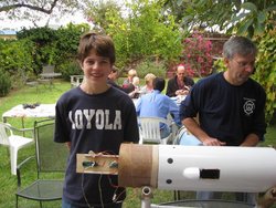 Brennan helps with electronics